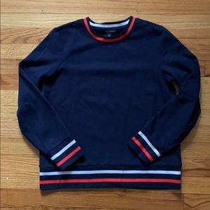 Navy preppy banana sweatshirt